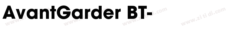 AvantGarder BT字体转换
